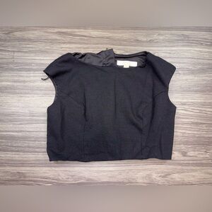 Aidan Mattox Black Crop Top Size 2
